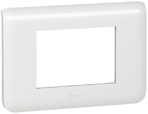 Рамка горизонтальная Legrand Mosaic 3 мод. белый фото Рамка горизонтальная Legrand Mosaic 3 мод. белый картинка